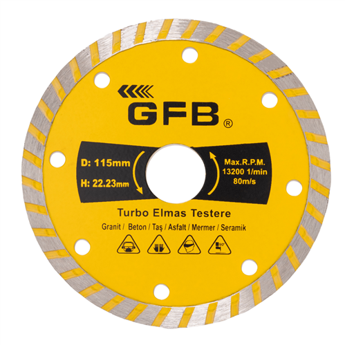 2387 GFB 230 MM TURBO ELMAS MERMER GRANİT